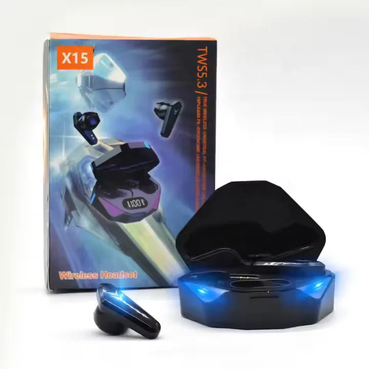 HKM-880083 Wireless Waterproof Gaming Earbuds with LED Display - Model F9-5