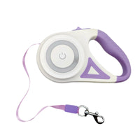 HKM-8801597 Retractable Dog and Cat Leash with LED Light, Durable Nylon Tape, One-Hand Lock and Brake, Tangle-Free Design, 3M and 5M Lengths