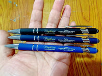HKM-880211 Aluminium Ballpoint Stylus Pen with Soft Rubber Tip for Touch Screens - Custom Logo Available