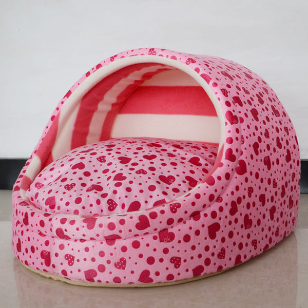 HKM-8802365 Autumn Removable & Washable Pet Nest with Non-Slip Bottom - Soft Plush, Multiple Sizes Available