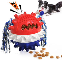 HKM-880275 Durable Squeaky Dog Chew Toy for Medium and Large Breeds - Treat Dispenser for Dental Health and Boredom Relief