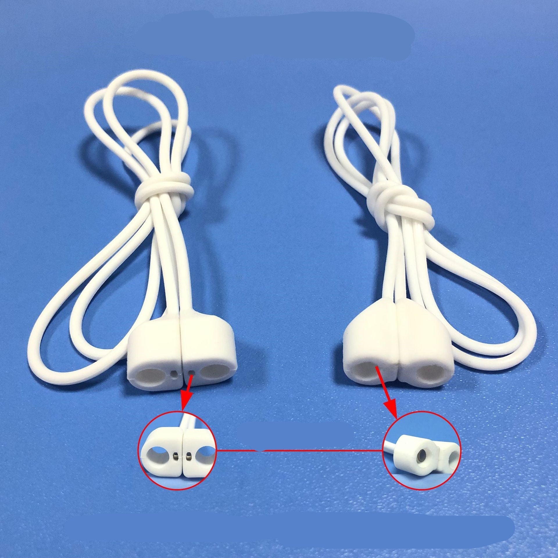 HKM-880275 Magnetic Silicone Anti-Lost Lanyard for Wireless Bluetooth Headsets - Simple Design in Multiple Colors