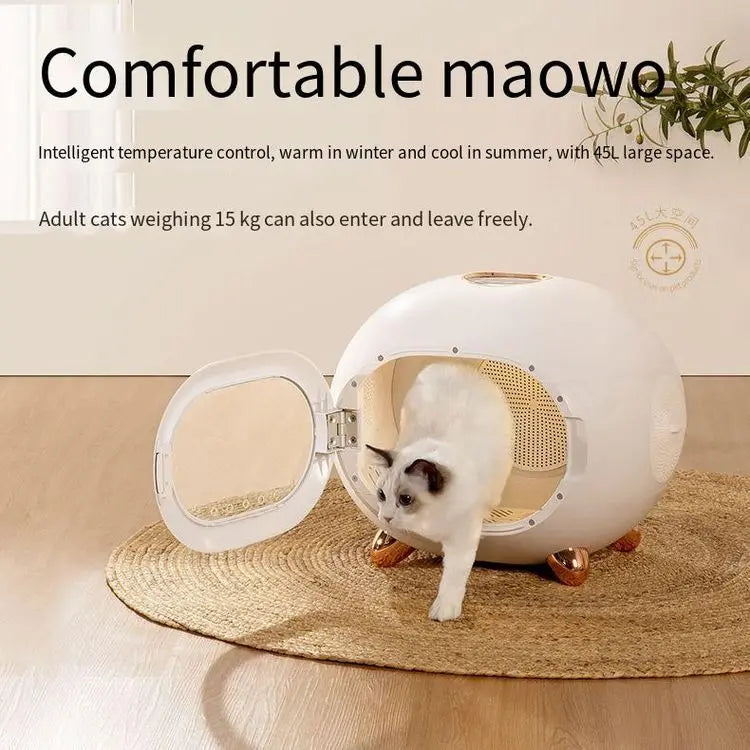 HKM-880339 Intelligent Automatic Blow-Drying Box for Small Pets - Eco-Friendly, Modern Design, Battery-Powered