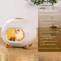 HKM-880339 Intelligent Automatic Blow-Drying Box for Small Pets - Eco-Friendly, Modern Design, Battery-Powered