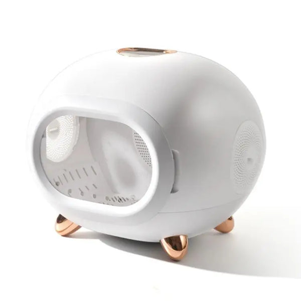 HKM-880339 Intelligent Automatic Blow-Drying Box for Small Pets - Eco-Friendly, Modern Design, Battery-Powered