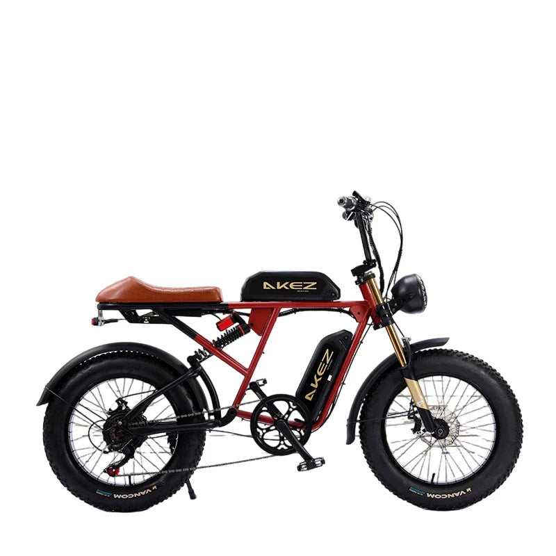 HKM-880403 48V 26Ah Electric Mountain Bike with 750W Motor | All-Terrain Adult E-Bike for Commuting & Trails | Dual Disc Brakes, 7 Speed