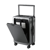 HKM-880467 Expandable Cabin Suitcase with Wheels and Laptop Stand for Travel Carry-On