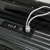 HKM-880467 Expandable Cabin Suitcase with Wheels and Laptop Stand for Travel Carry-On