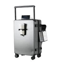 HKM-880467 Expandable Cabin Suitcase with Wheels and Laptop Stand for Travel Carry-On