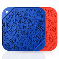 HKM-8804925 Slow Feed Puzzle Mat for Dogs with Scraper - Silicone, 20x20cm, Available in Multiple Colors