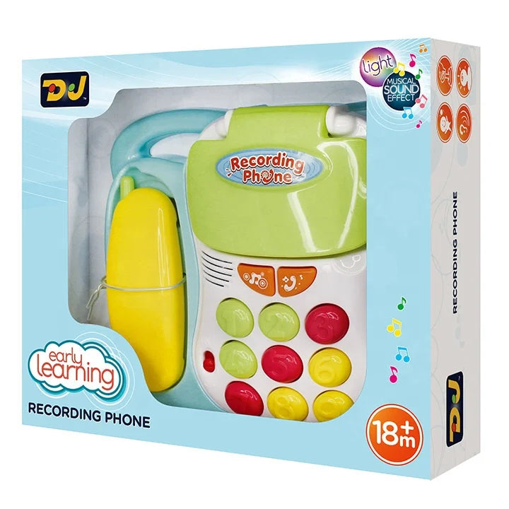 HKM-880531 Kids Pretend Play Telephone Toy with Realistic Sound Effects