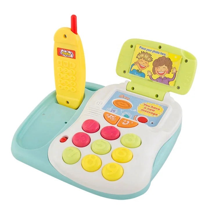 HKM-880531 Kids Pretend Play Telephone Toy with Realistic Sound Effects