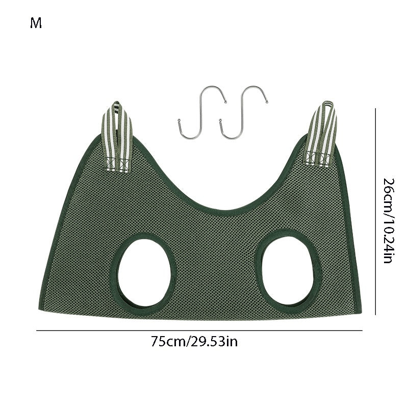 HKM-8805565 Pet Grooming Hammock for Cats and Dogs - Soft, Breathable Restraint Bag for Nail and Ear Care