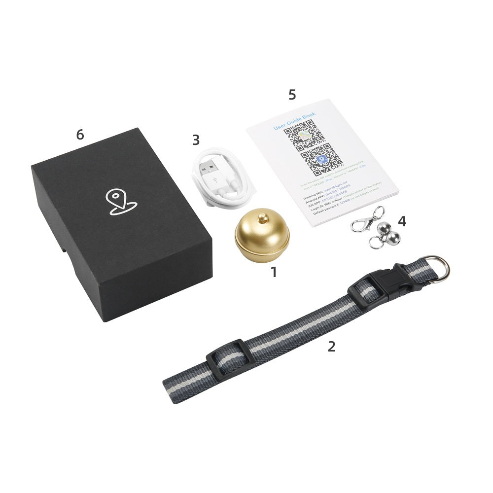 HKM-8806077 Waterproof Pet GPS Locator with Vibration Alarm and Interchangeable Cards