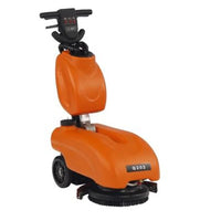 HKM-880659 Compact Electric Orange Automatic 13 Inch Walk-Behind Floor Scrubber Cleaner Machine