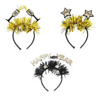 HKM-880659 New Year's Celebration Headband with Happy New Year Design