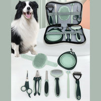HKM-8807357 Cordless Dog Grooming Clippers with Grooming Kit for Thick Coats, Low Noise Hair Trimmer and Nail Clipper
