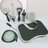 HKM-8807357 Cordless Dog Grooming Clippers with Grooming Kit for Thick Coats, Low Noise Hair Trimmer and Nail Clipper