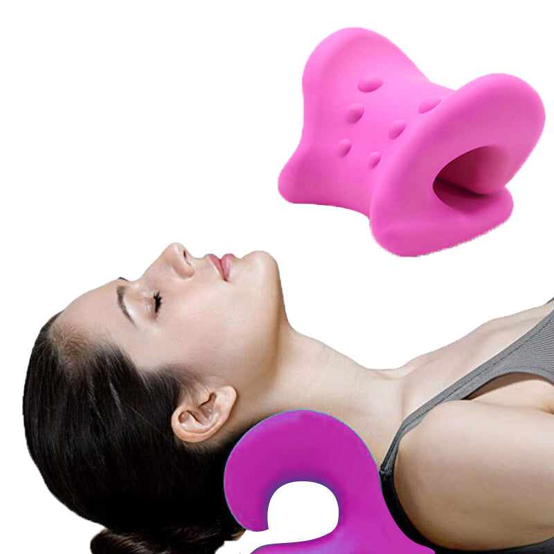 HKM-880915 Cervical Neck Traction Pillow with Magnetic Support for Pain Relief and Relaxation