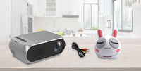 HKM-880915 HD 1080P Mini Home Pico Projector with HDMI and AV Inputs - Supports U Disks and TF Cards