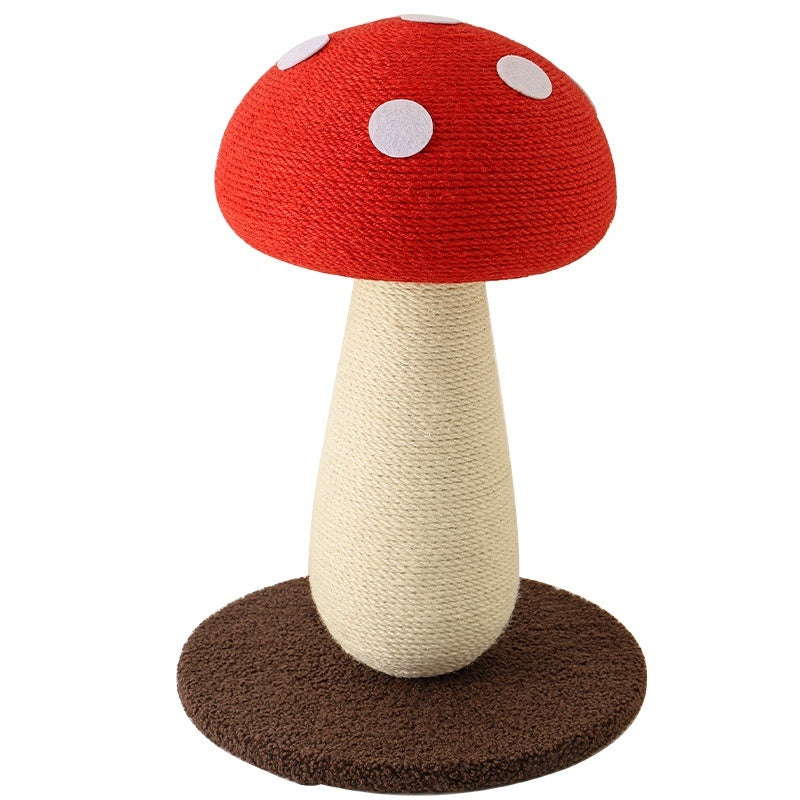 HKM-8810045 Mushroom Cat Climbing Frame with Sisal Scratch Post - Japanese Style Design
