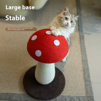 HKM-8810045 Mushroom Cat Climbing Frame with Sisal Scratch Post - Japanese Style Design