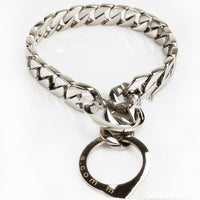 HKM-8811837 Mirror Polished Stainless Steel Dog Necklace with Adjustable Chain Lengths