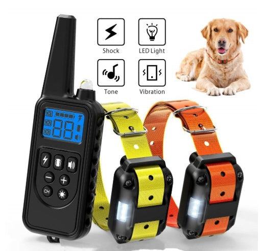 HKM-8813117 Rechargeable Electronic Dog Training Collar with Remote, 880-Yard Range, Vibration & Tone Options, Waterproof