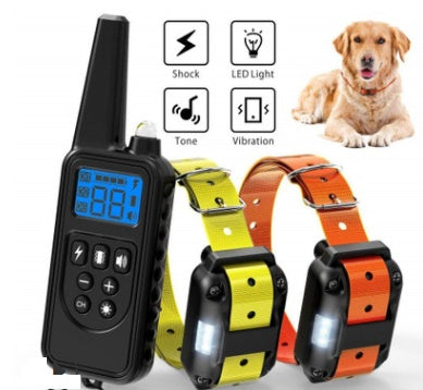 HKM-8813117 Rechargeable Electronic Dog Training Collar with Remote, 880-Yard Range, Vibration & Tone Options, Waterproof