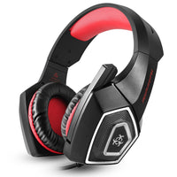 HKM-881427 RGB Wired Gaming Headset with Protein-Like Ear Muffs and Microphone, Model V-1 Plus