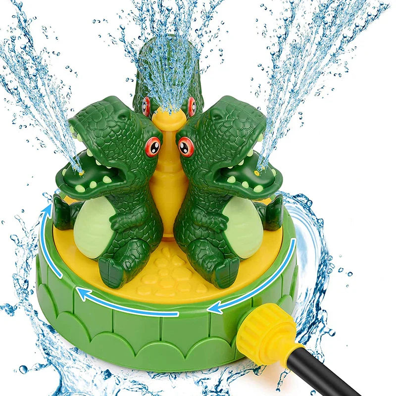 HKM-881491 Dinosaur Sprinkler Water Play Toy for Kids - Summer Outdoor Lawn Fun