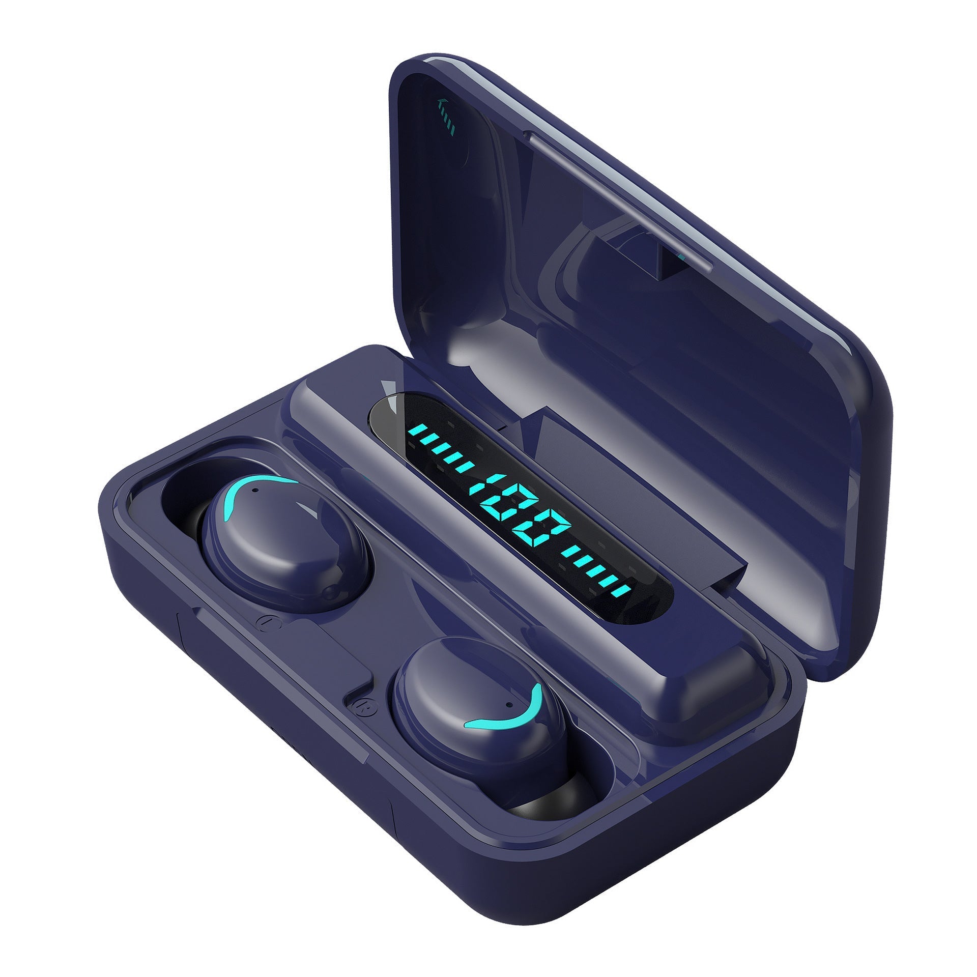 HKM-881555 Bluetooth Wireless Earbuds with Battery Display and Voice Control