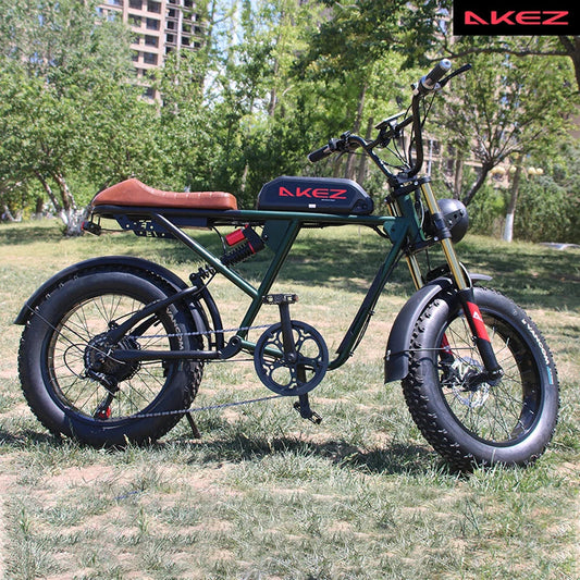 HKM-881555 Rugged 48V 26Ah Electric Mountain Bicycle with 750W Motor and Hydraulic Disc Brakes