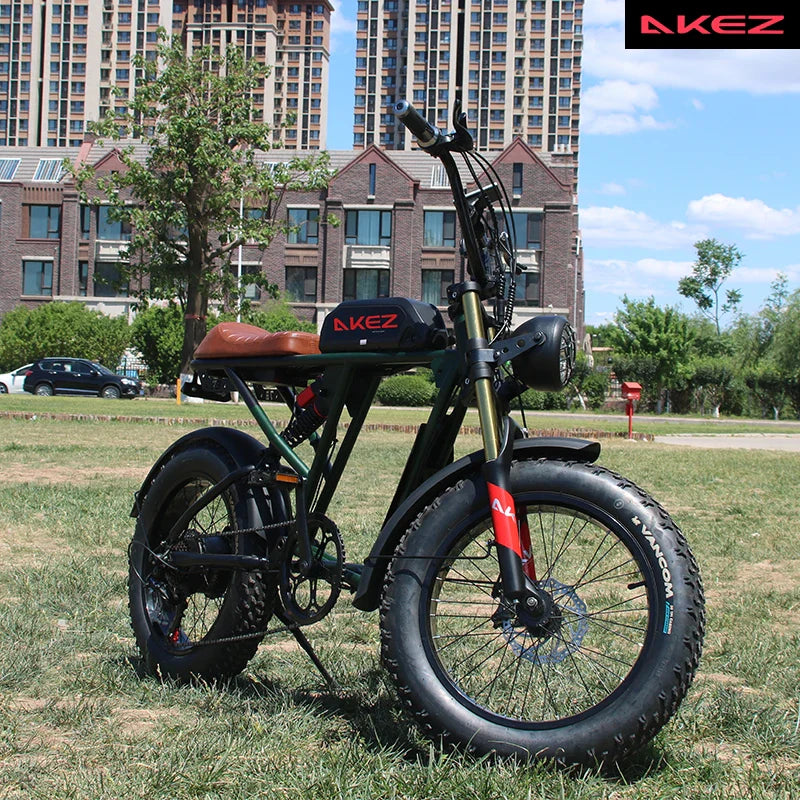 HKM-881555 Rugged 48V 26Ah Electric Mountain Bicycle with 750W Motor and Hydraulic Disc Brakes