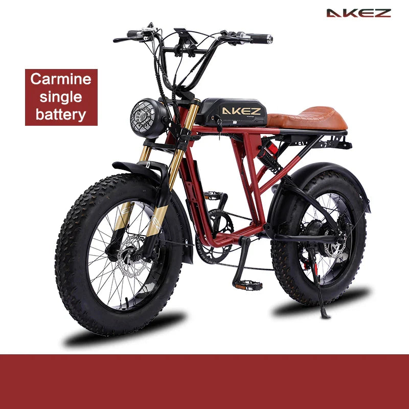 HKM-881555 Rugged 48V 26Ah Electric Mountain Bicycle with 750W Motor and Hydraulic Disc Brakes