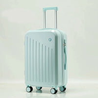 HKM-881619 Carry-On Trolley Bag with Wheels - Durable ABS Luggage Set for Female Travellers