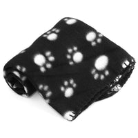 HKM-8816445 Double-Sided Pet Blanket with Paw Print Design, Soft and Durable for All Seasons