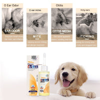 HKM-8817469 Pet Ear Cleaning and Deodorizing Oil - 60ml and 120ml Options Available