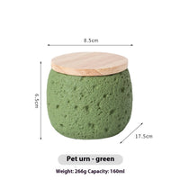 HKM-8819261 Handmade Cement Pet Cinerary Casket for Cat or Dog Ashes