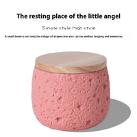 HKM-8819261 Handmade Cement Pet Cinerary Casket for Cat or Dog Ashes