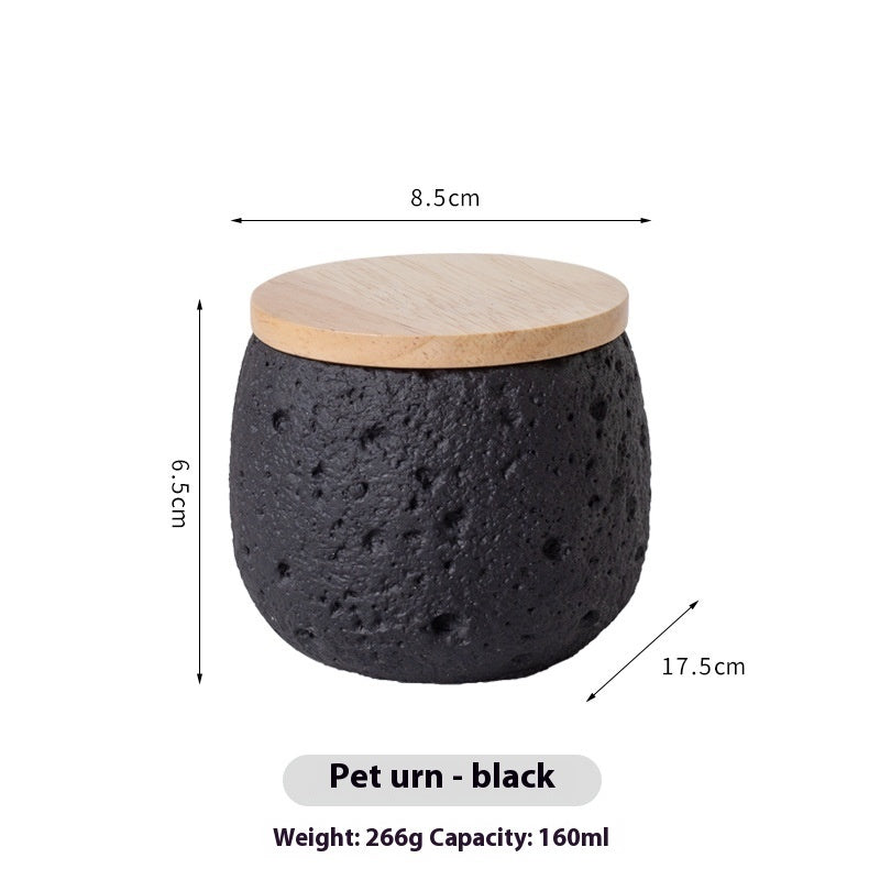 HKM-8819261 Handmade Cement Pet Cinerary Casket for Cat or Dog Ashes