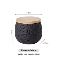 HKM-8819261 Handmade Cement Pet Cinerary Casket for Cat or Dog Ashes