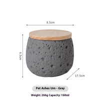 HKM-8819261 Handmade Cement Pet Cinerary Casket for Cat or Dog Ashes