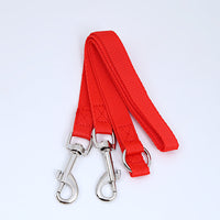 HKM-8819389 Multicolor Double Head Pet Leash, 90cm Nylon Design for Two Dogs