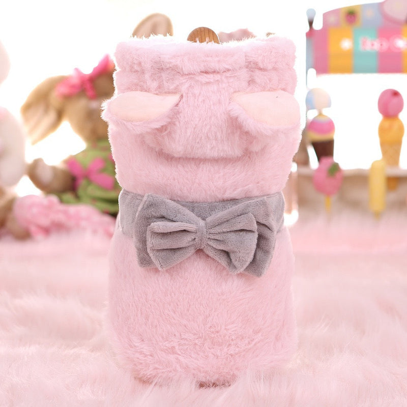 HKM-8820029 Cozy Pet Fleece-lined Double-layer Plush Cotton-padded Coat for Dogs