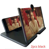 HKM-882067 Acrylic Lens Mobile Phone 3D Screen Magnifier with Tempered Glass Cover