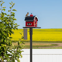 HKM-8821053 Height Adjustable Bird House Pole Kit with Stable 5-Prong Base for Outdoor Bird Feeders