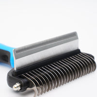 HKM-8821181 Pet Hair Unknotting Comb - Two-in-One Design with Dense Teeth for Effective Grooming