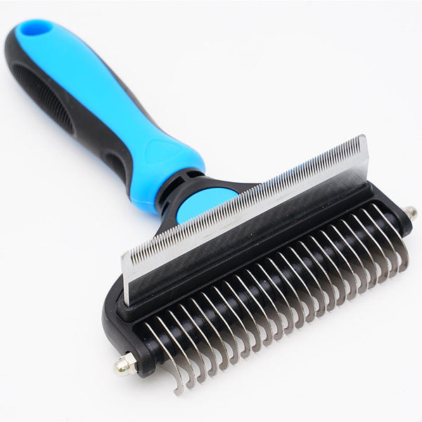 HKM-8821181 Pet Hair Unknotting Comb - Two-in-One Design with Dense Teeth for Effective Grooming