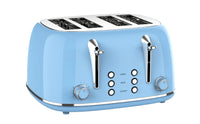 HKM-882131 Stainless Steel 4-Slice Electric Toaster with Sandwich Function and Bread Oven